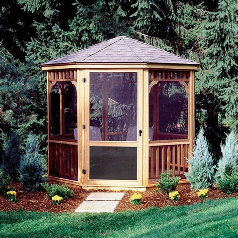 27 Gazebos With Screens For Bug Free Backyard Relaxation | Round gazebo ...