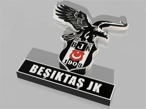 Free 3D file Besiktas Istanbul - LOGO / SIGN WITH HOLDERS・3D print ...