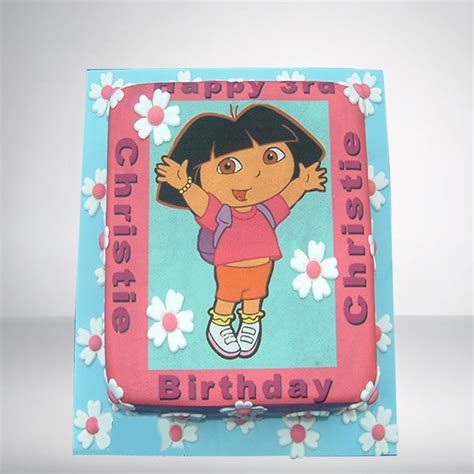 SC032-Dora Birthday Cake - Cake Park