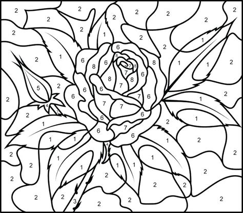 Paint By Number Coloring Pages at GetDrawings | Free download