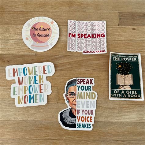 Feminist Sticker Set Girl Power Stickers - Etsy