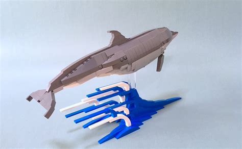 A Lego Bottlenose Dolphin - EverydayBricks