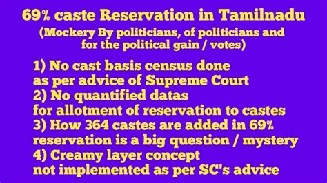 Petition · 69% cast reservation in Tamil nadu and continuing injustice ...