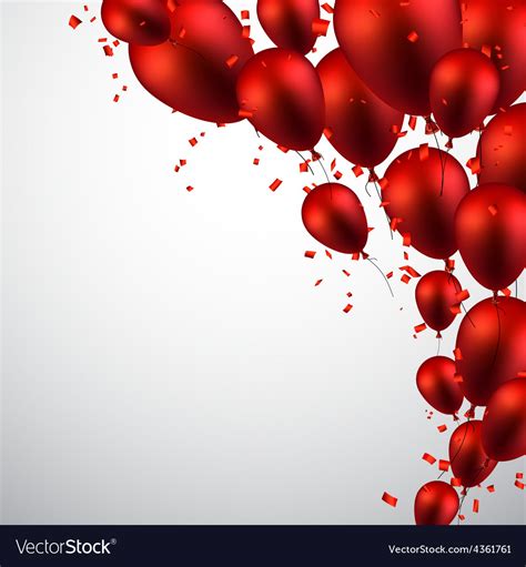 Celebrate background with red balloons Royalty Free Vector