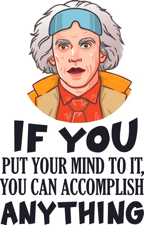 Doctor Emmett Doc Brown Back To The Future Design Wall Decal Quotes ...