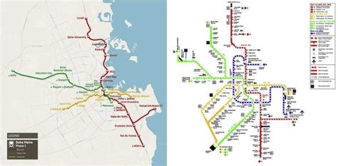 Qatar Rail Doha Metro network and routes (Source: (Qatar Rail ...