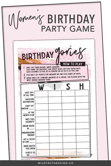 50Th Birthday Party Games Free Printable : 50th Birthday Party Games ...