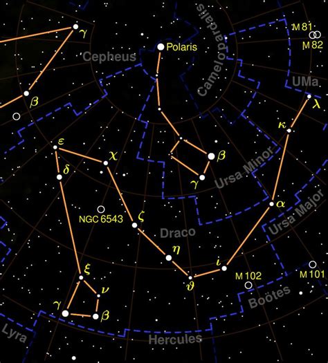 draco constellation - Google Search | Constelación del dragón ...