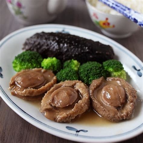 Braised Abalone with Sea Cucumber - Rasa Malaysia