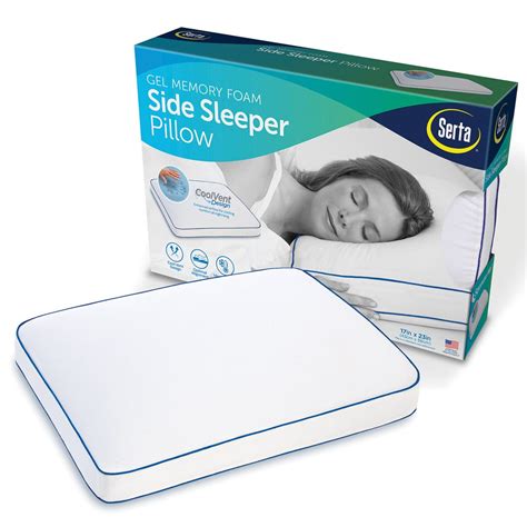 Serta Gel Memory Foam Side Sleeper Pillow - Walmart.com - Walmart.com