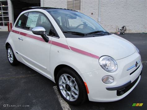 Bianco (White) 2012 Fiat 500 Pink Ribbon Limited Edition Exterior Photo ...