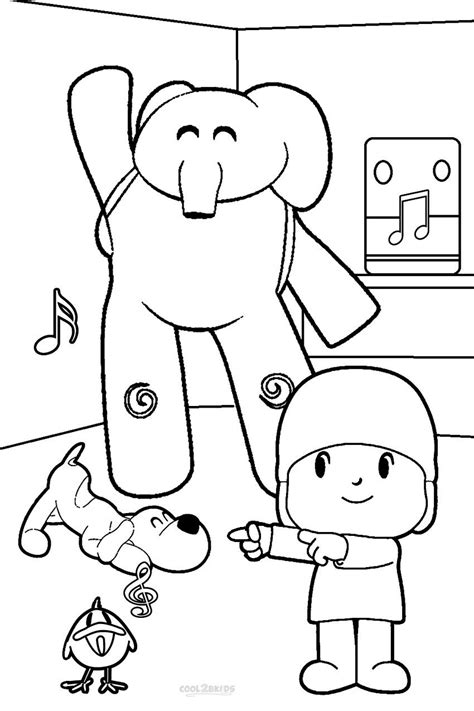 Printable Pocoyo Coloring Pages For Kids