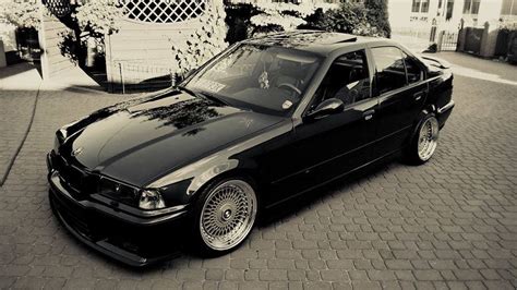 BMW e36 Sedan on Custom 17-Inch BMW Styling Wheels