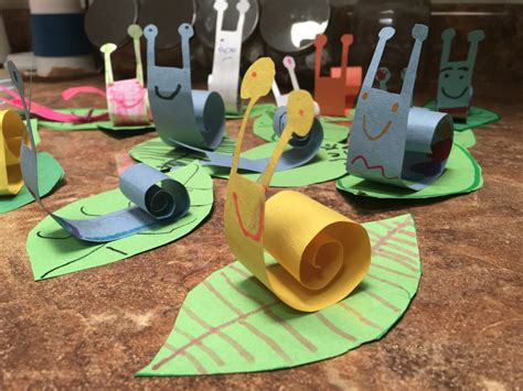 paper snails | Snail craft, Crafts for kids, Crafts