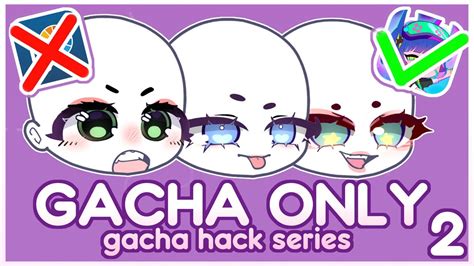 How to make aesthetic custom eyes in Gacha #2 II (NO EDITING PROGRAM ...