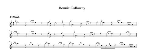 Bonnie Galloway For Bagpipes (arr. Martin Hay) by Martin Hay Sheet ...