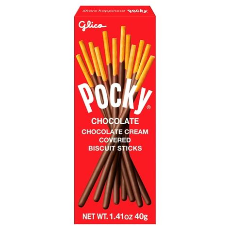 Pocky Chocolate Cream Covered Biscuit Sticks, 1.41 oz - Walmart.com ...