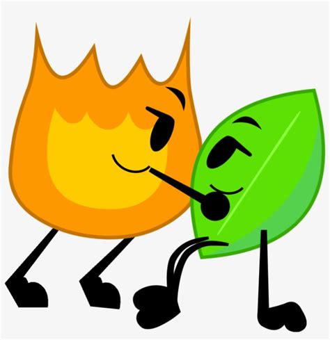 Sos Story Ep 1 Firey X Leafy - Bfdi Firey X Leafy PNG Image ...