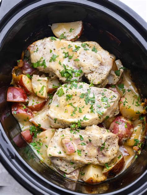 Slow Cooker Creamy Ranch Pork Chops - Yummy Recipe