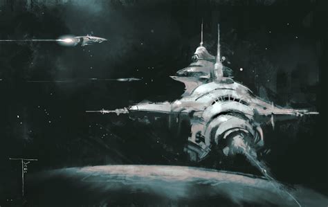 Download Space Sci Fi Spaceship HD Wallpaper