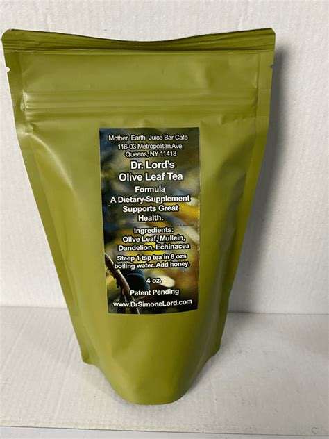 DR LORD’S OLIVE LEAF TEA FORMULA (Tea Bags) - Mother Earth Juice