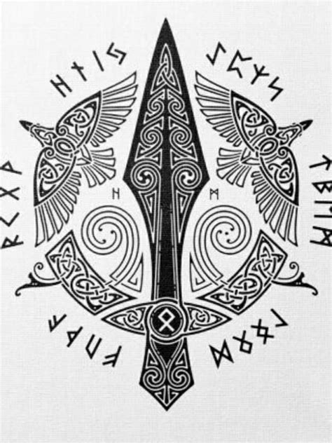 Tattoo uploaded by Chris Tellef | Odin's Spear Gungnir | 435449 ...