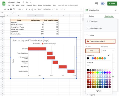 Gant Chart Google Sheets Template