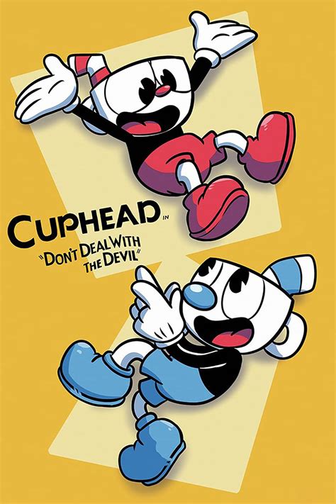 ZXPOS Cuphead Game Poster Prints Metal Signs Wall Gaming Art For ...