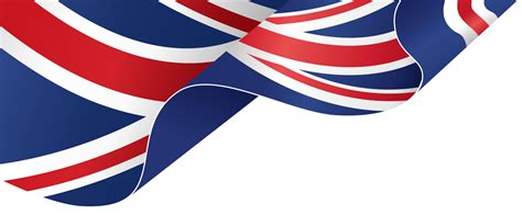 Waving flag of UK isolated on png or transparent background,Symbols of ...