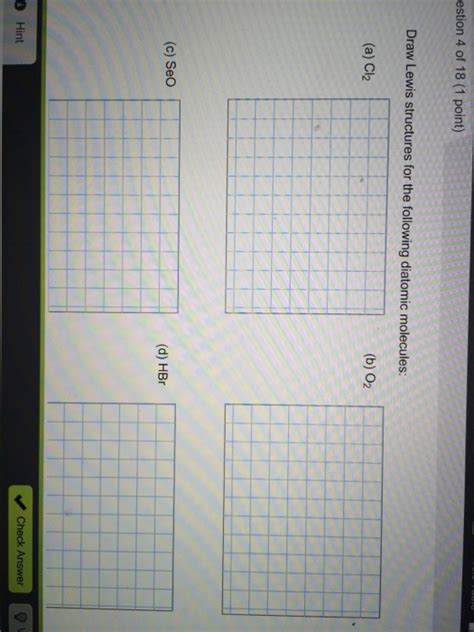 Solved Draw Lewis structures for the following diatomic | Chegg.com