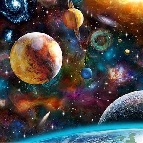 Diamond Painting - Full Round - Galaxy Universe | Space art, Planet ...