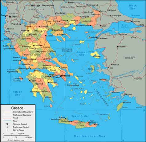 Greece Map and Satellite Image