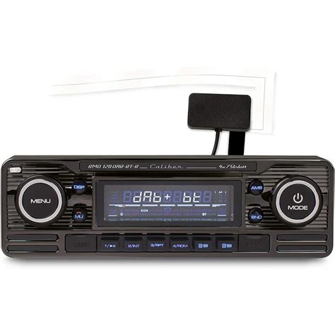 Caliber Retro Car Stereo Black DAB Radio Bluetooth SD USB AUX RMD120DAB ...