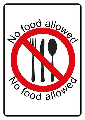 No Eating Sign - ClipArt Best