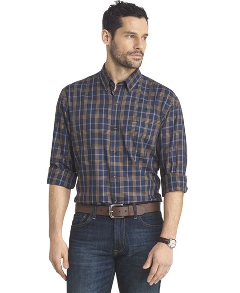 Arrow Men's Long Sleeve Heritage Twill Woven Shirt | Walmart Canada