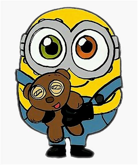 Minion Clipart Picsart Cute Easy Drawings By Transparent - Cute Minion ...