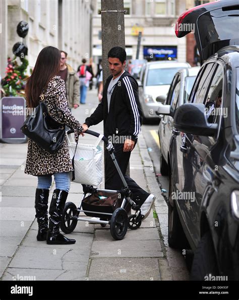 Footballer Mikel Arteta and wife Lorena Bernal in central Liverpool ...