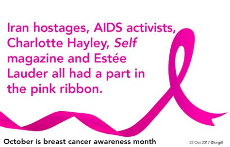 The pink ribbon and October awareness: a history – Life