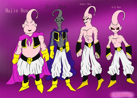 Dragon Ball Z: Majin Buu forms by davidshadow275 on DeviantArt