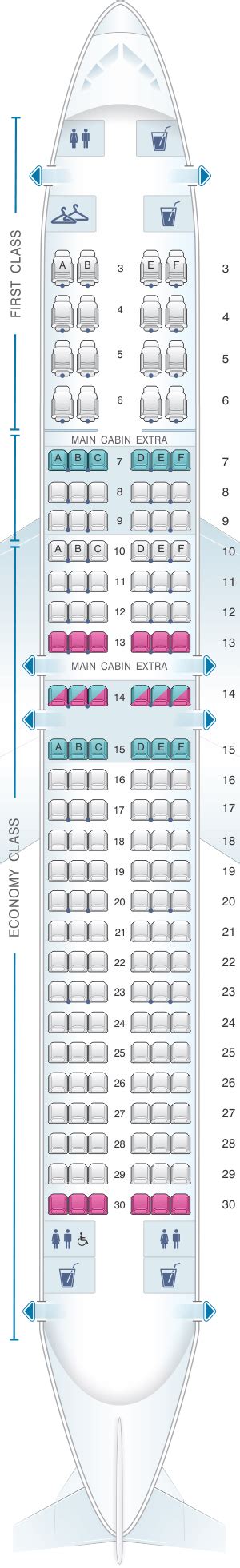 American Airlines Boeing 737 800 Passenger Seating Chart | Cabinets ...