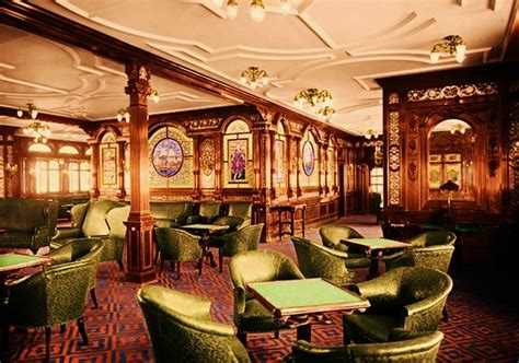 The first class, men only smoking lounge/gay bar on the Titanic, 1912 ...