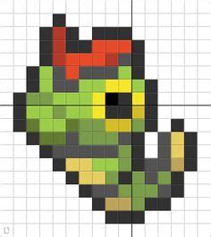 Caterpie bead pattern | Pokemon cross stitch patterns, Pokemon cross ...