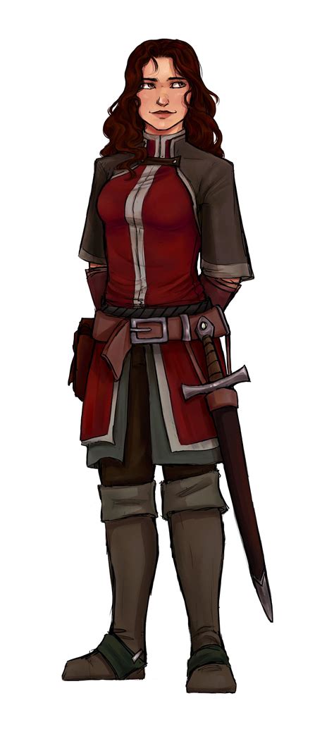 [OC] [ART] Karla Springfield the Aasimar the Mercenary Guard : r/DnD