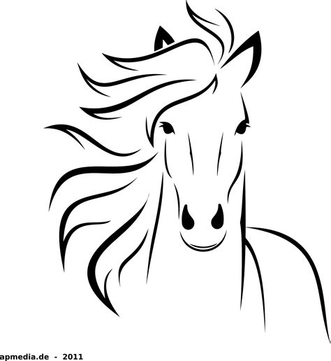 Black And White Horse Drawing at GetDrawings | Free download