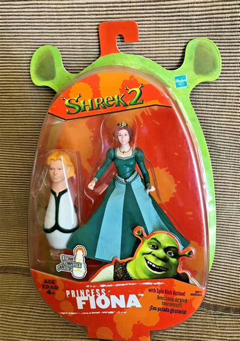 New Vintage 2004 Hasbro Shrek 2 Princess Fiona Spin Kick Action Figure ...