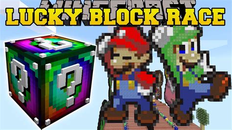 Minecraft: SUPER MARIO LUCKY BLOCK RACE - Lucky Block Mod - Modded Mini ...