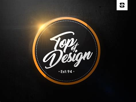 Free Download Modern Badge Logo Design Template. PSD File