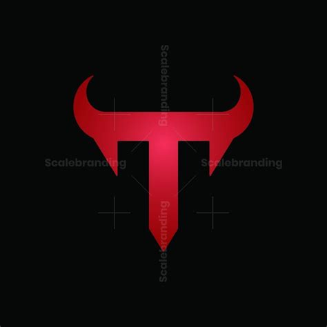 This bull T logo looks simple and strong, this logo is suitable for the ...