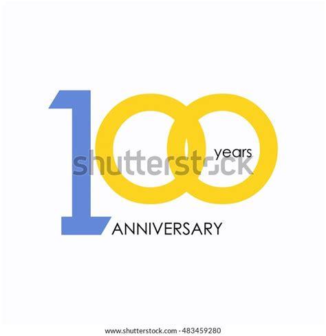 100 Years Anniversary Signs Symbols Which Stock Vector (Royalty Free ...