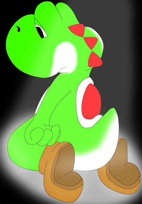 Fan Art - Yoshi Sad by Yoshils on DeviantArt